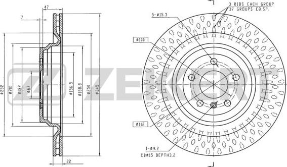 Zekkert BS-6098 - Discofreno autozon.pro