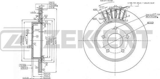 Zekkert BS-6092 - Discofreno autozon.pro