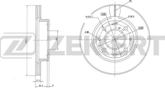 Zekkert BS-6062 - Discofreno autozon.pro