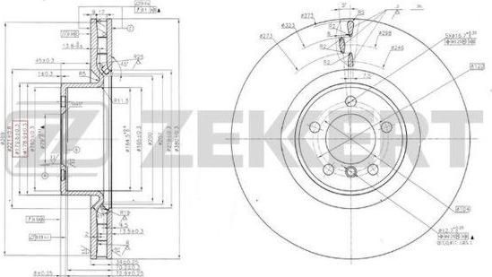 Zekkert BS-6002 - Discofreno autozon.pro