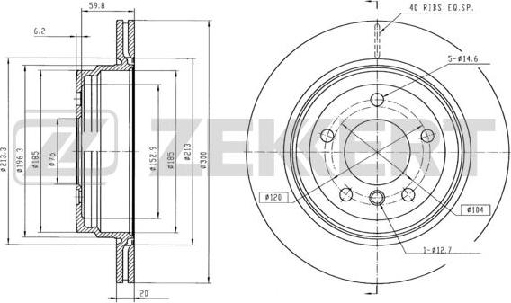 Zekkert BS-6007B - Discofreno autozon.pro