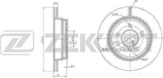 Zekkert BS-6007 - Discofreno autozon.pro