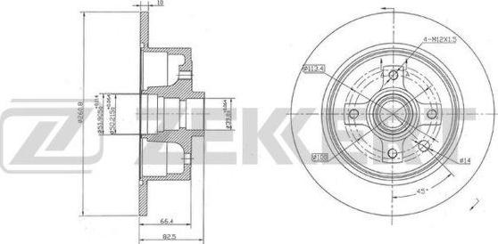 Zekkert BS-6089 - Discofreno autozon.pro