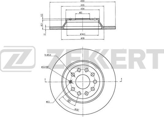 Zekkert BS-6080B - Discofreno autozon.pro