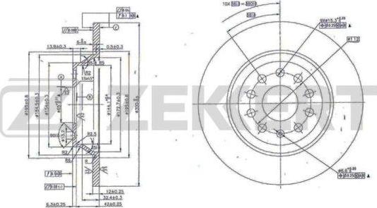 Zekkert BS-6080 - Discofreno autozon.pro