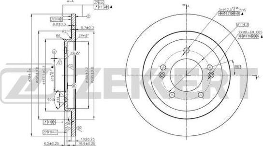 Zekkert BS-6025 - Discofreno autozon.pro