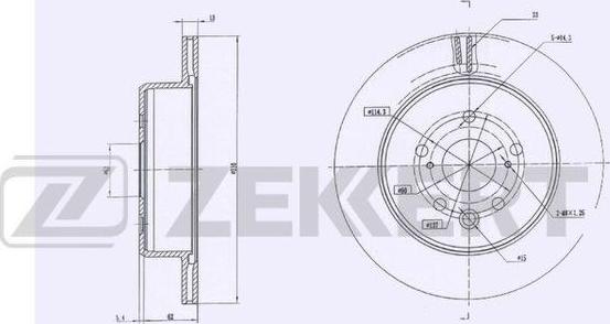 Zekkert BS-6074 - Discofreno autozon.pro