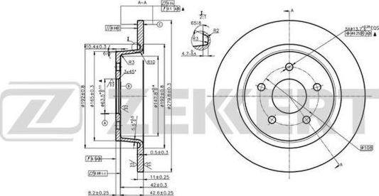 Zekkert BS-6077 - Discofreno autozon.pro