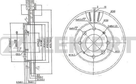 Zekkert BS-6149 - Discofreno autozon.pro