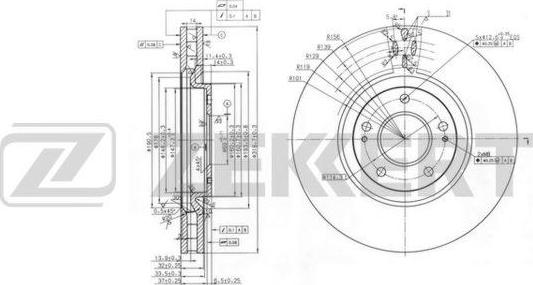 Zekkert BS-6154 - Discofreno autozon.pro