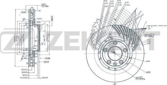 Zekkert BS-6164 - Discofreno autozon.pro