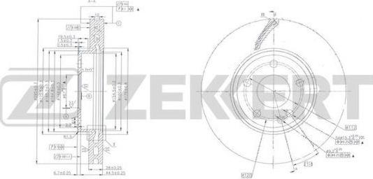 Zekkert BS-6165 - Discofreno autozon.pro