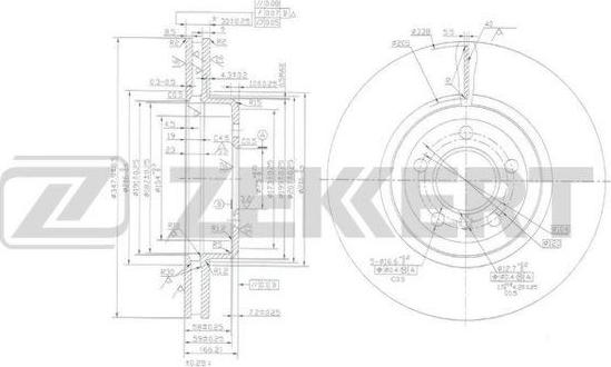 Zekkert BS-6160 - Discofreno autozon.pro