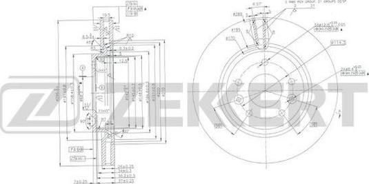 Zekkert BS-6103 - Discofreno autozon.pro