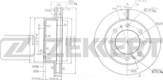 Zekkert BS-6135 - Discofreno autozon.pro