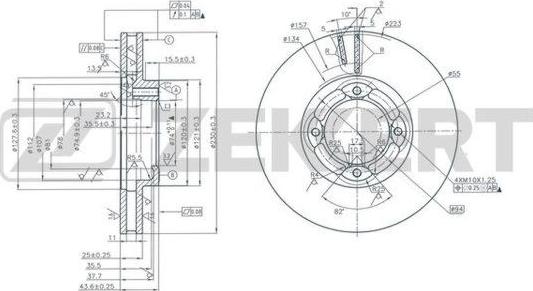 Zekkert BS-6137 - Discofreno autozon.pro