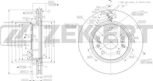 Zekkert BS-6175 - Discofreno autozon.pro