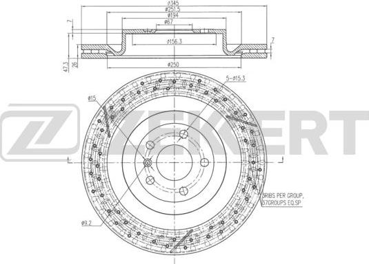 Zekkert BS-6350 - Discofreno autozon.pro