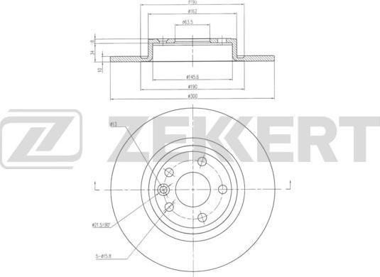 Zekkert BS-6331 - Discofreno autozon.pro