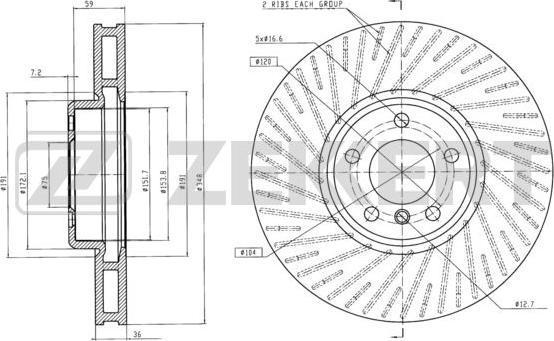 Zekkert BS-6244 - Discofreno autozon.pro