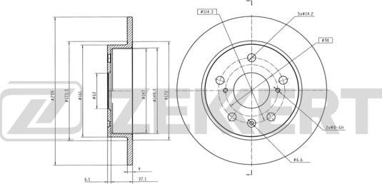 Zekkert BS-6243 - Discofreno autozon.pro