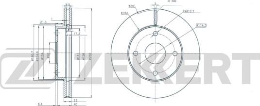 Zekkert BS-6210 - Discofreno autozon.pro