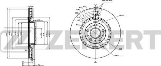 Zekkert BS-6233 - Discofreno autozon.pro