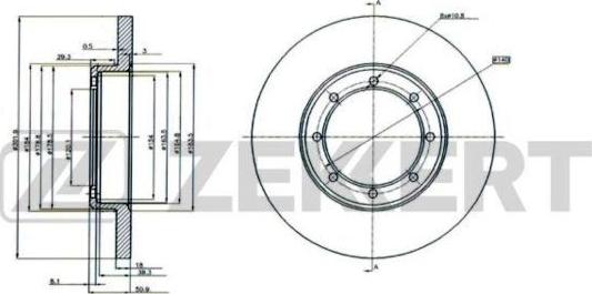 Zekkert BS-6220 - Discofreno autozon.pro