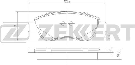 Zekkert BS-1939 - Kit pastiglie freno, Freno a disco autozon.pro