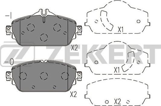 Zekkert BS-1411 - Kit pastiglie freno, Freno a disco autozon.pro