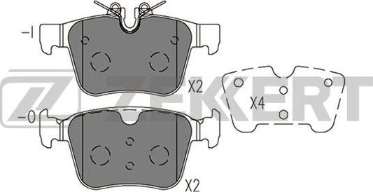 Zekkert BS-1420 - Kit pastiglie freno, Freno a disco autozon.pro