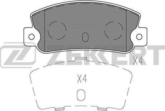 Zekkert BS-1519 - Kit pastiglie freno, Freno a disco autozon.pro