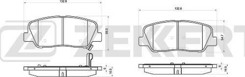 Zekkert BS-1046 - Kit pastiglie freno, Freno a disco autozon.pro