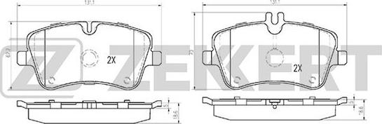 Zekkert BS-1041 - Kit pastiglie freno, Freno a disco autozon.pro