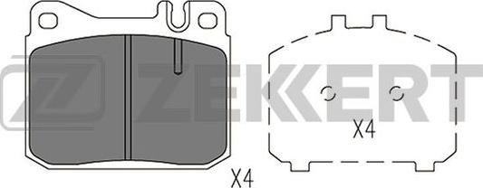 Zekkert BS-1396 - Kit pastiglie freno, Freno a disco autozon.pro