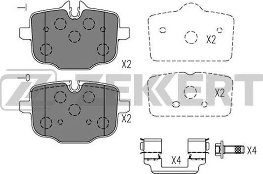 Zekkert BS-1324 - Kit pastiglie freno, Freno a disco autozon.pro