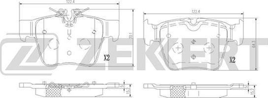 Zekkert BS-1373 - Kit pastiglie freno, Freno a disco autozon.pro