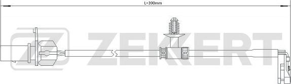 Zekkert BS-8096 - Contatto segnalazione, Usura past. freno / mat. d'attrito autozon.pro