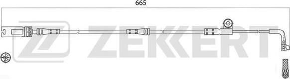 Zekkert BS-8046 - Contatto segnalazione, Usura past. freno / mat. d'attrito autozon.pro