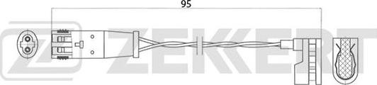 Zekkert BS-8013 - Contatto segnalazione, Usura past. freno / mat. d'attrito autozon.pro