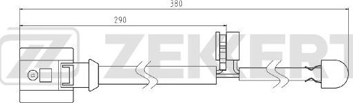 Zekkert BS-8085 - Contatto segnalazione, Usura past. freno / mat. d'attrito autozon.pro