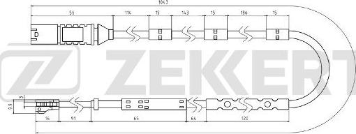 Zekkert BS-8083 - Contatto segnalazione, Usura past. freno / mat. d'attrito autozon.pro