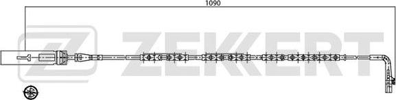 Zekkert BS-8032 - Contatto segnalazione, Usura past. freno / mat. d'attrito autozon.pro