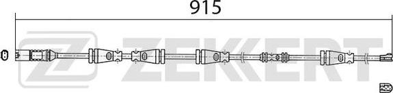 Zekkert BS-8021 - Contatto segnalazione, Usura past. freno / mat. d'attrito autozon.pro