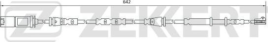 Zekkert BS-8076 - Contatto segnalazione, Usura past. freno / mat. d'attrito autozon.pro