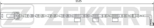 Zekkert BS-8072 - Contatto segnalazione, Usura past. freno / mat. d'attrito autozon.pro