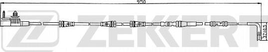 Zekkert BS-8109 - Contatto segnalazione, Usura past. freno / mat. d'attrito autozon.pro