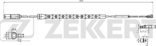 Zekkert BS-8100 - Contatto segnalazione, Usura past. freno / mat. d'attrito autozon.pro