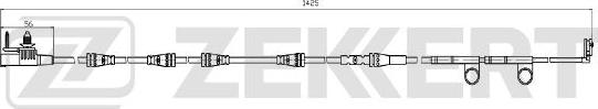 Zekkert BS-8112 - Contatto segnalazione, Usura past. freno / mat. d'attrito autozon.pro