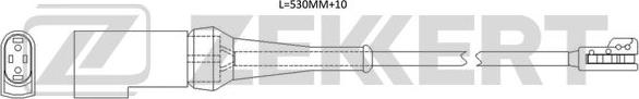 Zekkert BS-8132 - Contatto segnalazione, Usura past. freno / mat. d'attrito autozon.pro